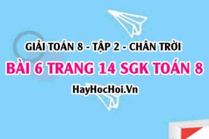 Bài 6 trang 14 Toán 8 Tập 2 Chân trời sáng tạo